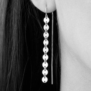 ✨New✨✨Silver Coin Threader Earrings✨✨